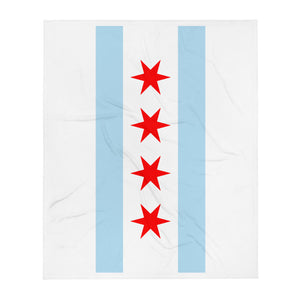 Chicago Flag Throw Blanket - 312 Supply + Co.