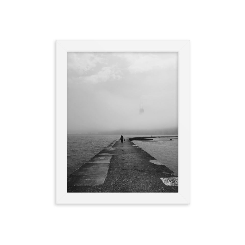 Foggy Chicago - Framed Photo Poster - 312 Supply + Co.